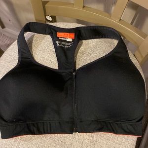 Under Armour zip up sports bra. 36D